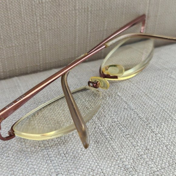 Nine West Vintage Eyeglasses Frame Half Rim Ladies Glasses Bronze Tone 51[]15 main image 10